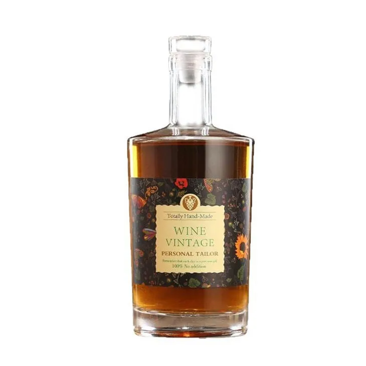फैक्ट्री डायरेक्ट सेल्स फ्रूट वाइन की बोतलें: 100 मिली, 200 मिली, 375 मिली, 500 मिली, 700 मिली, 750 मिली ग्लास वाइन की बोतलें