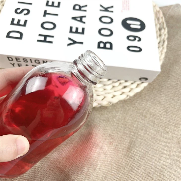 Premium Round Mini Whiskey Glass Bottles